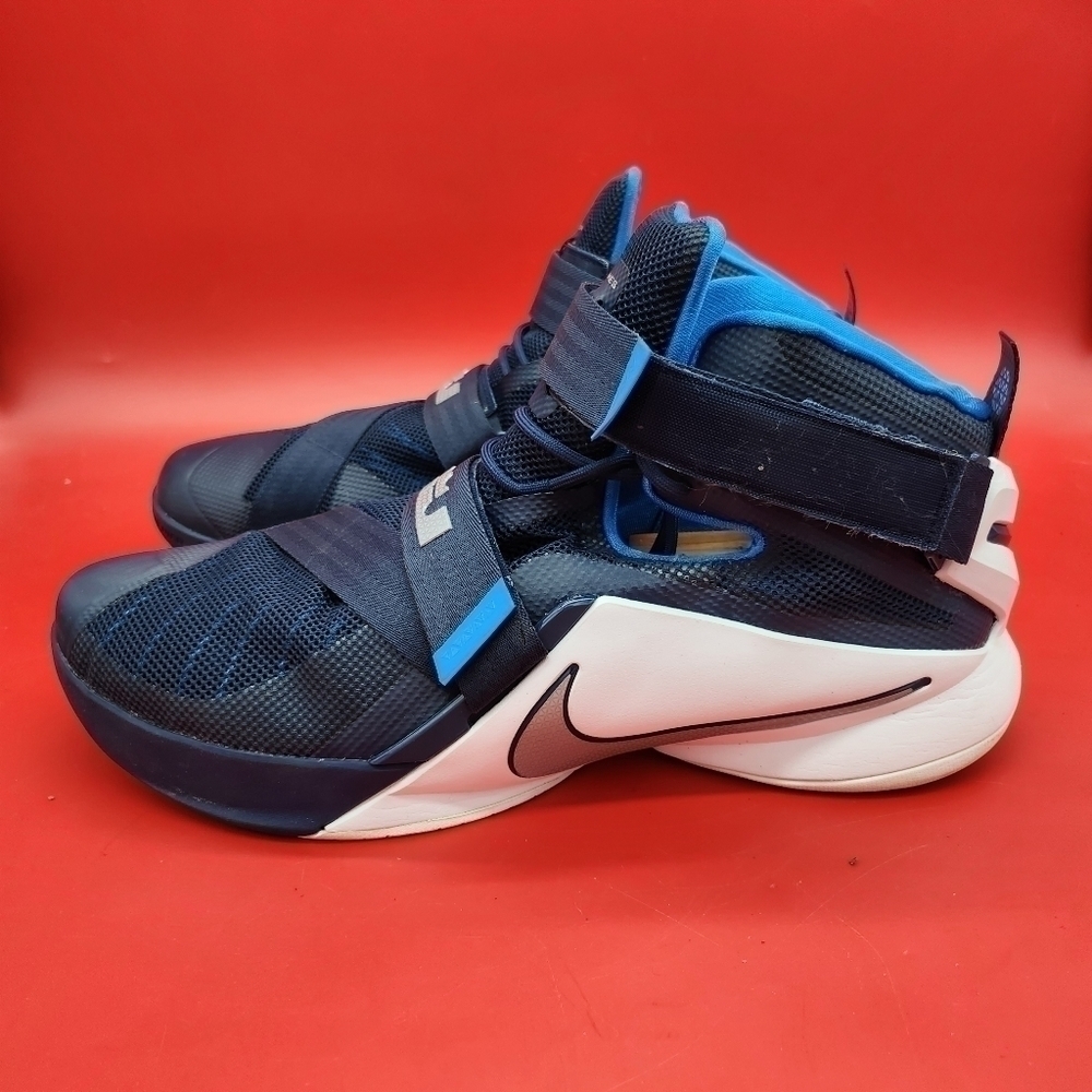 Nike Shoes Mens 17 Lebron Soldier IX Basketball 749498-402 Blue White Grey